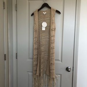 Umgee long knitted vest!